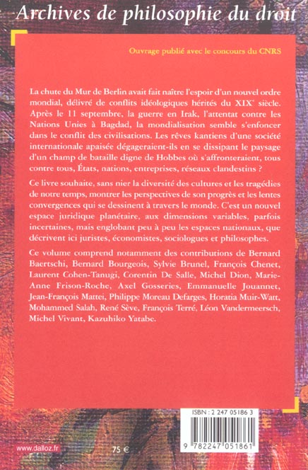 Quatrième de couverture de « LA MONDIALISATION : ENTRE ILLUSION ET UTOPIE - TOME 47 - VOL47 »
