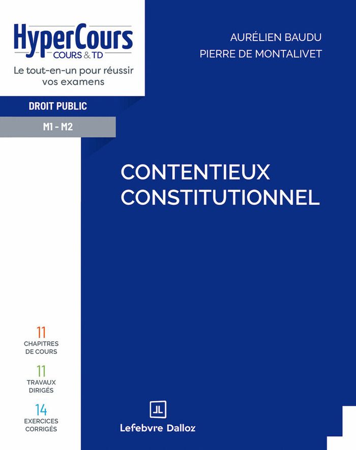 Couverture du livre « Contentieux constitutionnel » de Aurélien Baudu, librairie Les Contes Infusés à Corte