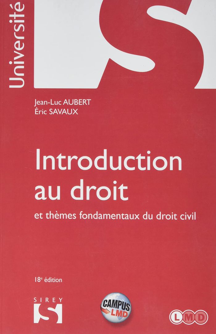 Couverture du livre « INTRODUCTION AU DROIT ET THEMES FONDAMENTAUX DU DROIT CIVIL. REIMPRESSION CAMPUS - 18E ED. » de Aubert/savaux, librairie Les Contes Infusés à Corte