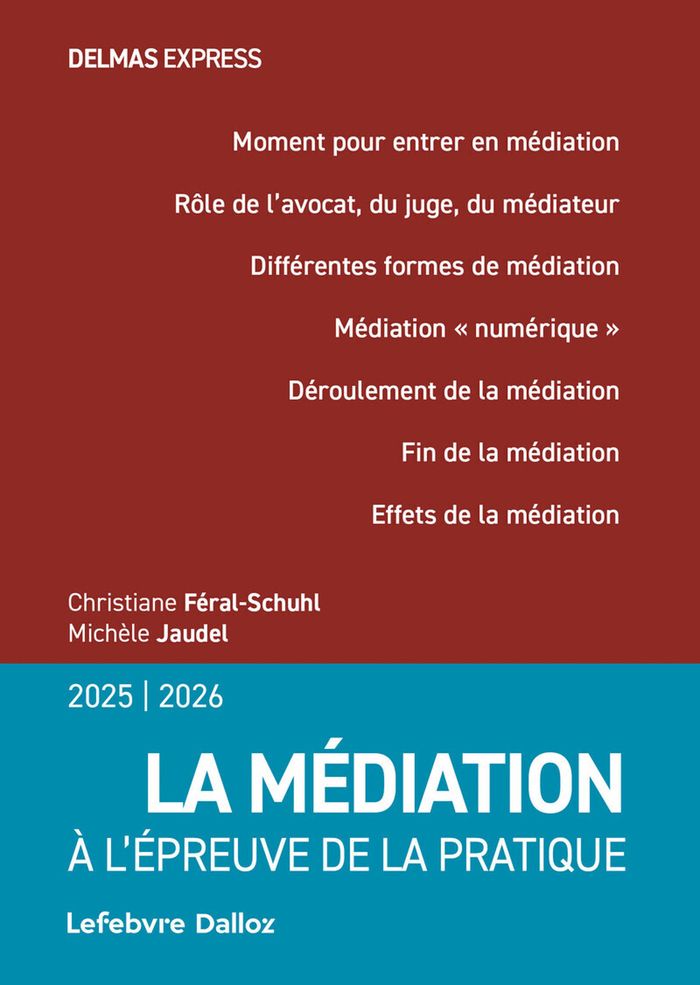 Couverture du livre « La médiation : à l'épreuve de la pratique » de Christiane Féral-Schuhl, librairie Les Contes Infusés à Corte
