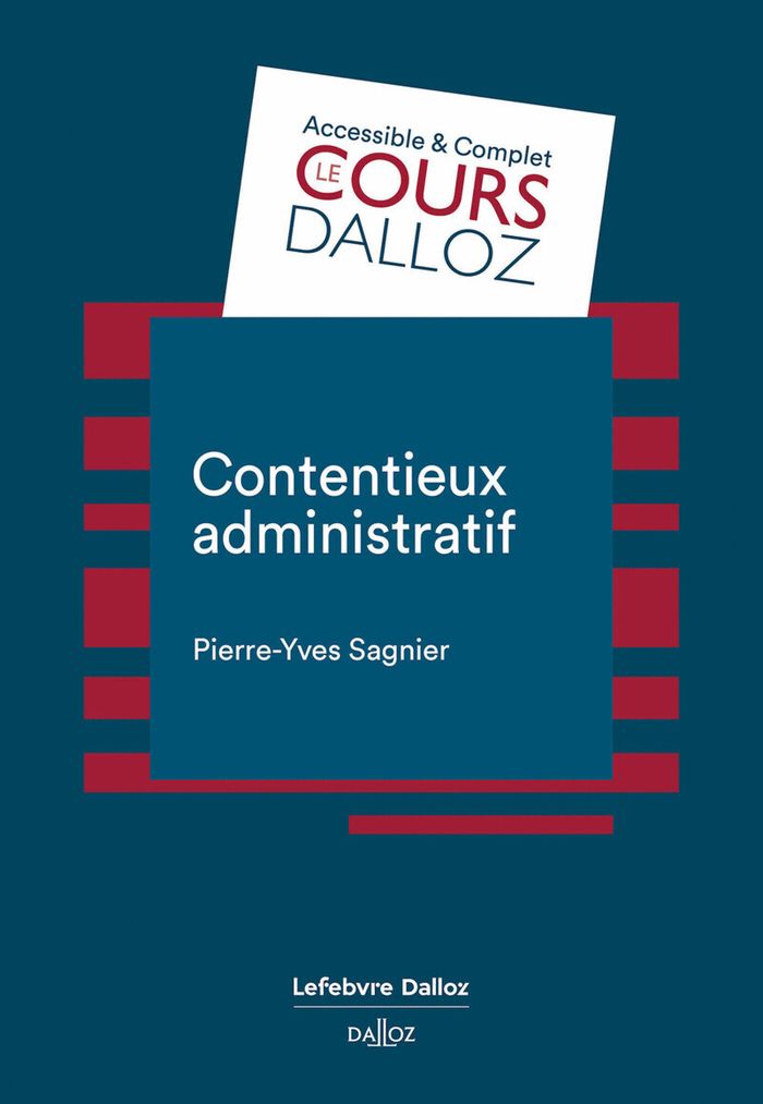 Couverture du livre « Contentieux administratif » de Pierre-Yves Sagnier, librairie Les Contes Infusés à Corte