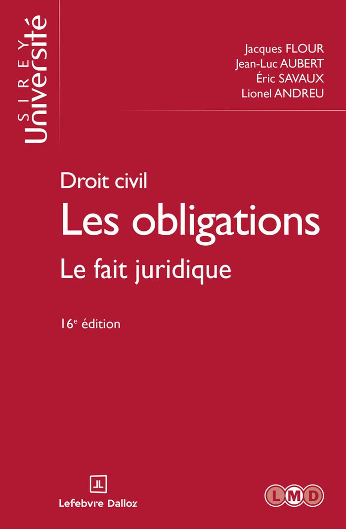 Couverture du livre « Les obligations : quasi-contrats, responsabilité extracontractuelle » de Jacques Flour, librairie Les Contes Infusés à Corte