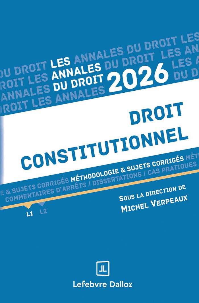 Couverture du livre « Droit constitutionnel : méthodologie & sujets corrigés » de Michel Verpeaux, librairie Les Contes Infusés à Corte