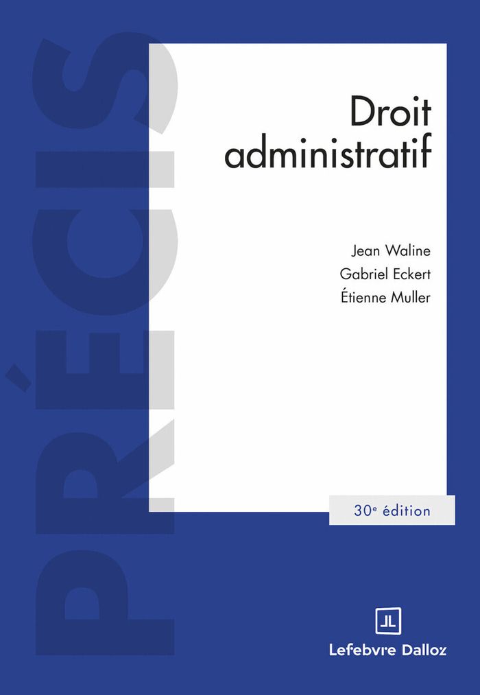 Couverture du livre « Droit administratif » de Jean Waline, librairie Les Contes Infusés à Corte