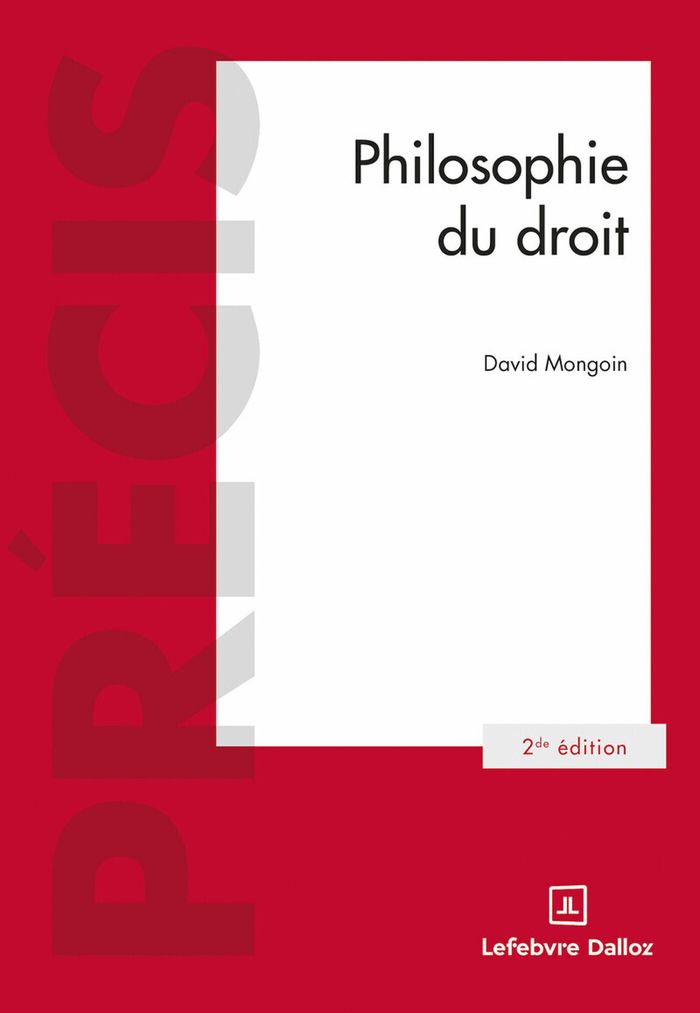Couverture du livre « Philosophie du droit » de David Mongoin, librairie Les Contes Infusés à Corte
