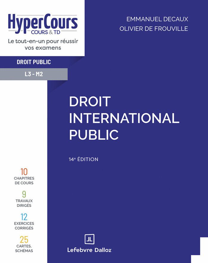 Couverture du livre « Droit international public » de Emmanuel Decaux, librairie Les Contes Infusés à Corte