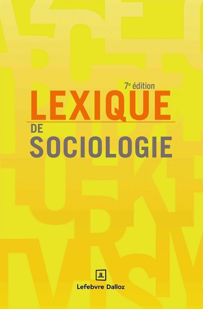 Couverture du livre « Lexique de sociologie », librairie Les Contes Infusés à Corte