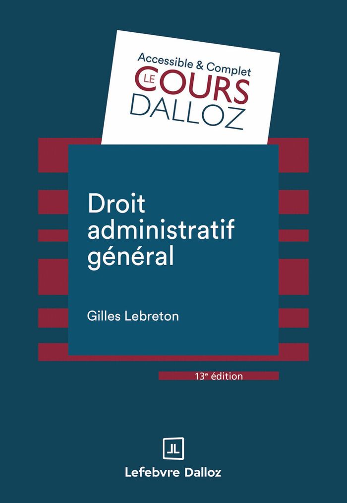 Couverture du livre « Droit administratif général » de Gilles Lebreton, librairie Les Contes Infusés à Corte