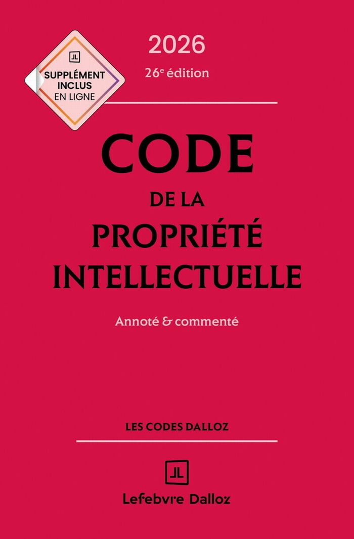 Couverture du livre « Code de la propriété intellectuelle : annoté & commenté » de France, librairie Les Contes Infusés à Corte