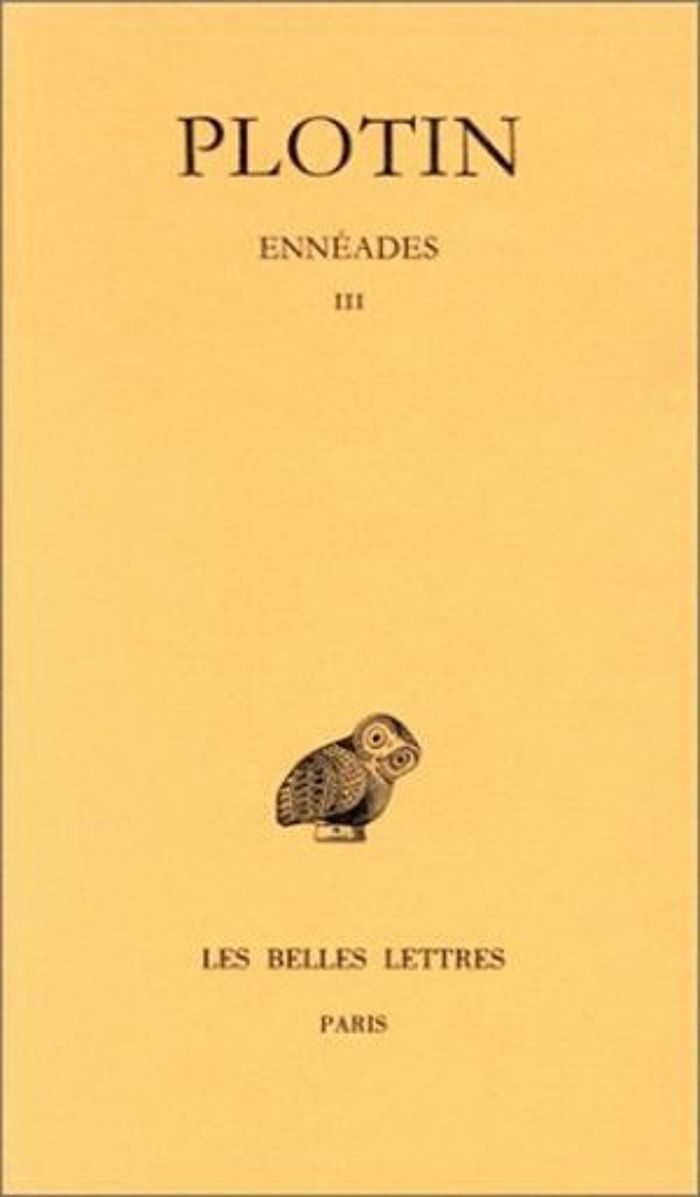 Couverture du livre « ENNEADES. TOME III », librairie Les Contes Infusés à Corte