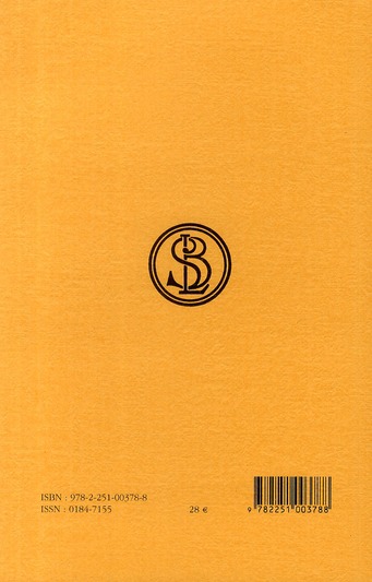 Quatrième de couverture de « OEUVRES COMPLETES. TOME IV, 2E PARTIE: LE BANQUET »