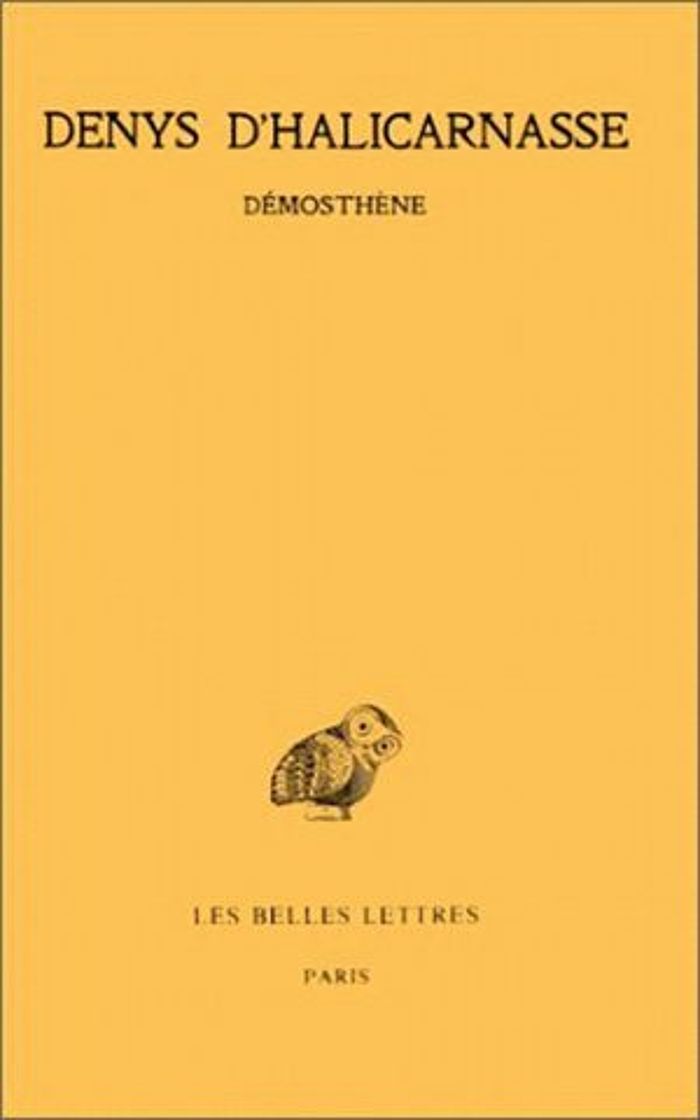 Couverture du livre « OPUSCULES RHETORIQUES. TOME II : DEMOSTHENE », librairie Les Contes Infusés à Corte