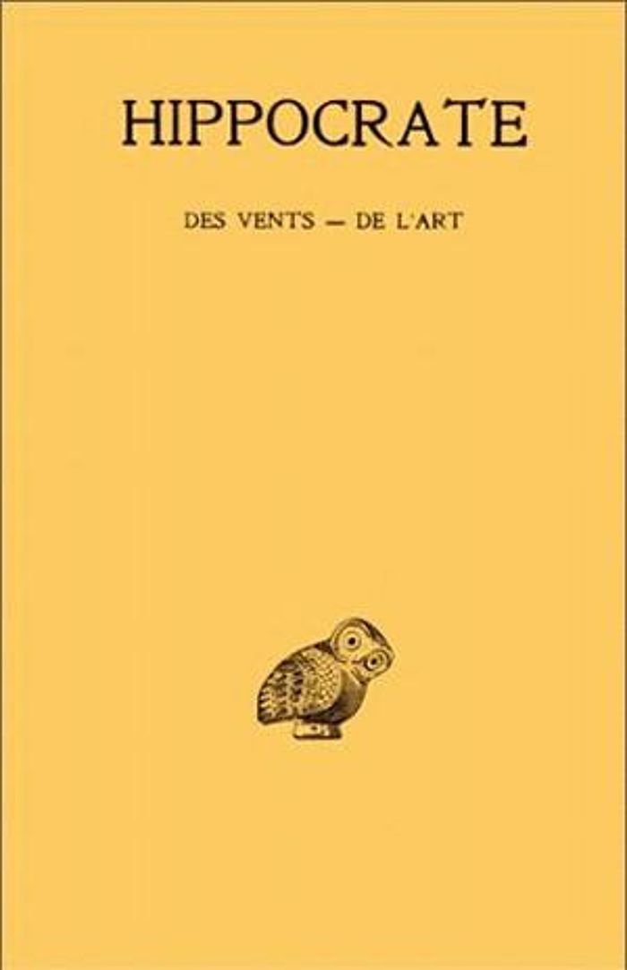 Couverture du livre « TOME V, 1RE PARTIE : DES VENTS - DE L'ART » de Hippocrate, librairie Les Contes Infusés à Corte