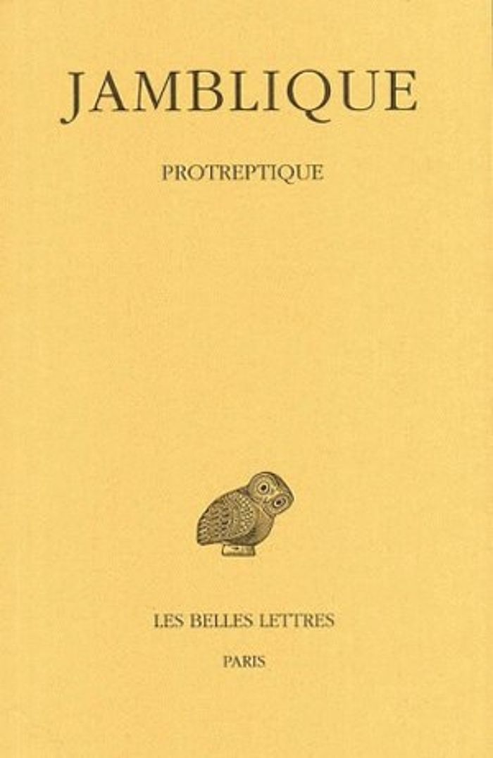 Couverture du livre « PROTREPTIQUE » de Jamblique, librairie Les Contes Infusés à Corte