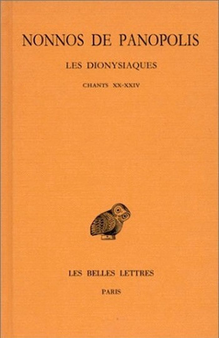 Couverture du livre « LES DIONYSIAQUES. TOME VIII : CHANTS XX-XXIV » de Nonnos De Panopolis, librairie Les Contes Infusés à Corte