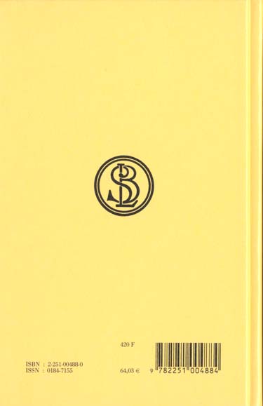 Quatrième de couverture de « DESCRIPTION DE LA GRECE. TOME VII : LIVRE VII. L'ACHAIE »