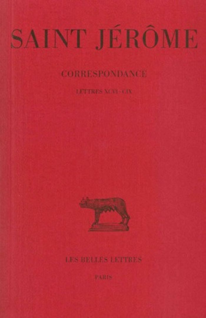 Couverture du livre « CORRESPONDANCE. TOME IV : LETTRES LXXI-XCV » de (saint) Jerome, librairie Les Contes Infusés à Corte