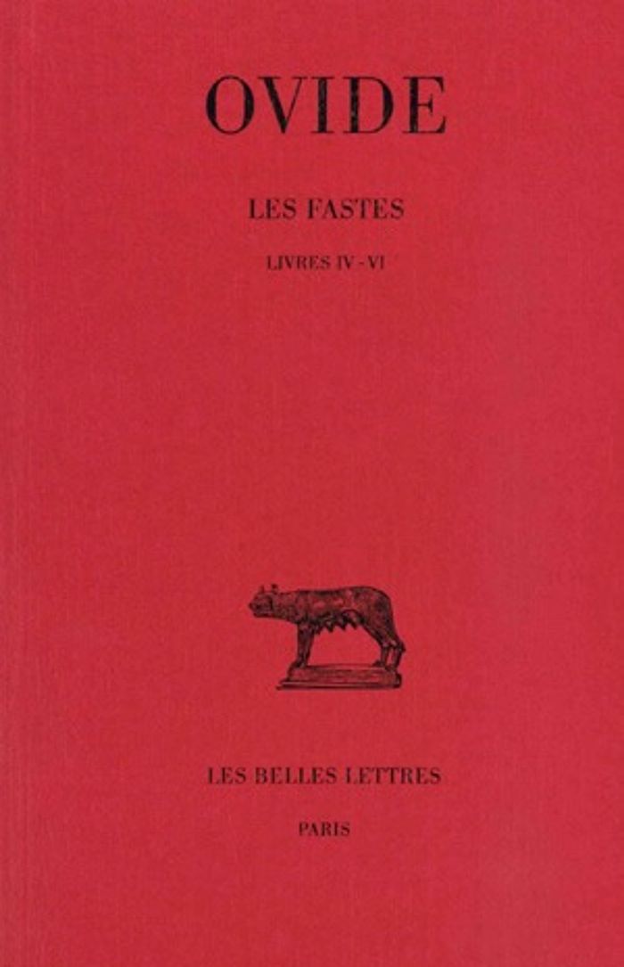 Couverture du livre « LES FASTES. TOME II : LIVRES IV-VI » de Ovide, librairie Les Contes Infusés à Corte