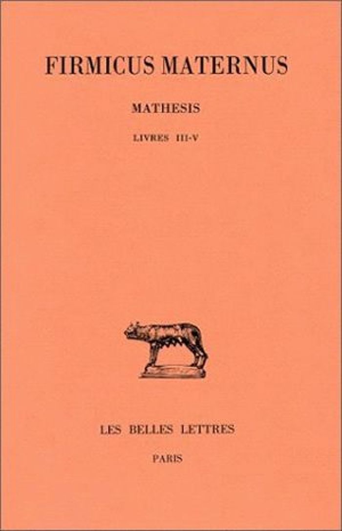 Couverture du livre « MATHESIS. TOME II : LIVRES III-V », librairie Les Contes Infusés à Corte