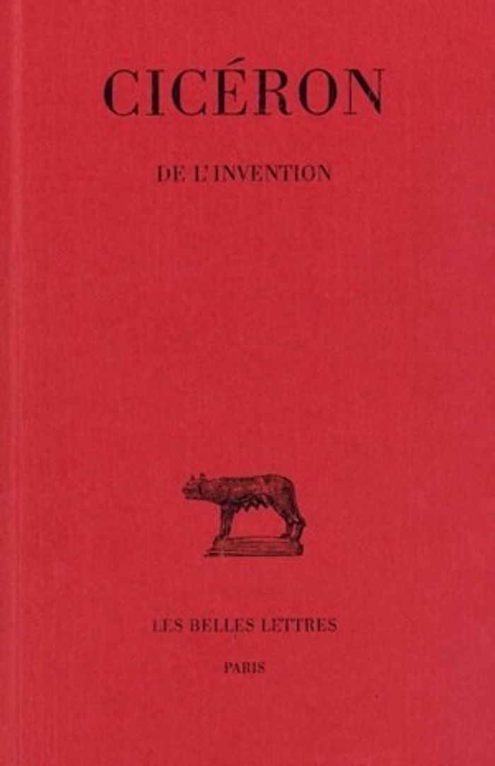 Couverture du livre « DE L'INVENTION » de Ciceron, librairie Les Contes Infusés à Corte