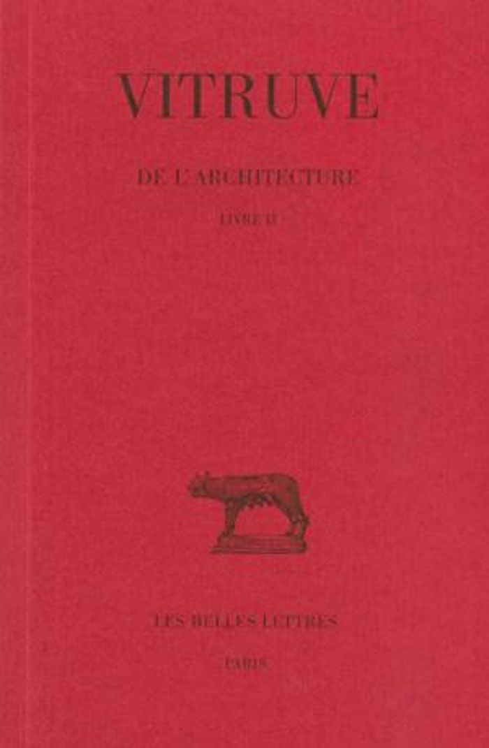 Couverture du livre « DE L'ARCHITECTURE. LIVRE II » de Vitruve/jacquemard, librairie Les Contes Infusés à Corte