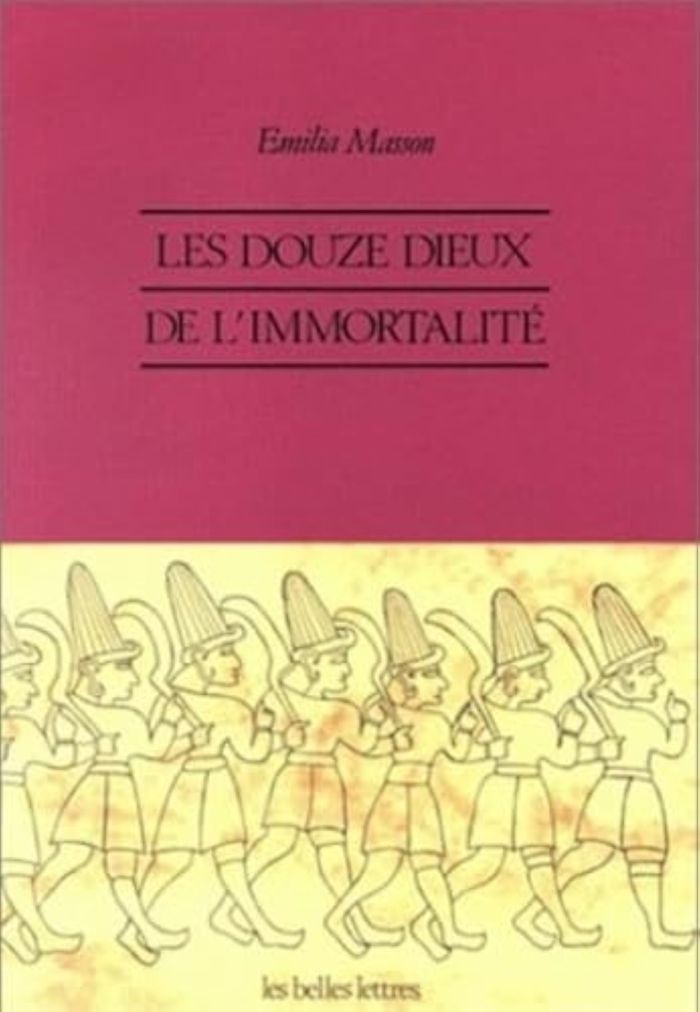 Couverture du livre « LES DOUZE DIEUX DE L'IMMORTALITE. - CROYANCES INDO-EUROPEENNES A YAZILIKAYA. » de Emilia Masson, librairie Les Contes Infusés à Corte