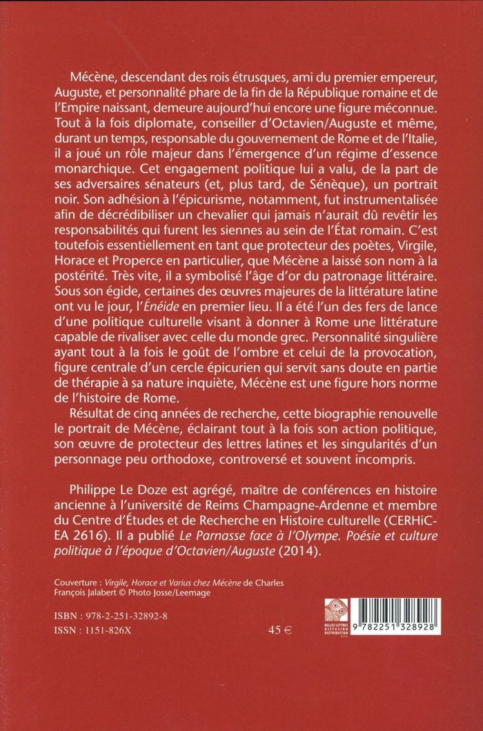 Quatrième de couverture de « MECENE, OMBRES ET FLAMBOYANCES »