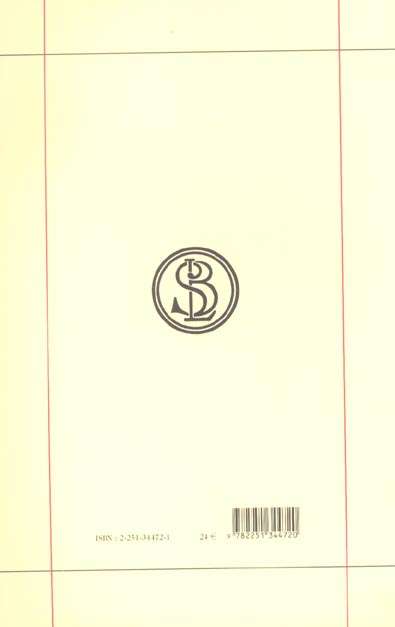 Quatrième de couverture de « DU BEAU ET DE L'AMOUR / DE PULCHRO ET AMORE. LIVRE I »