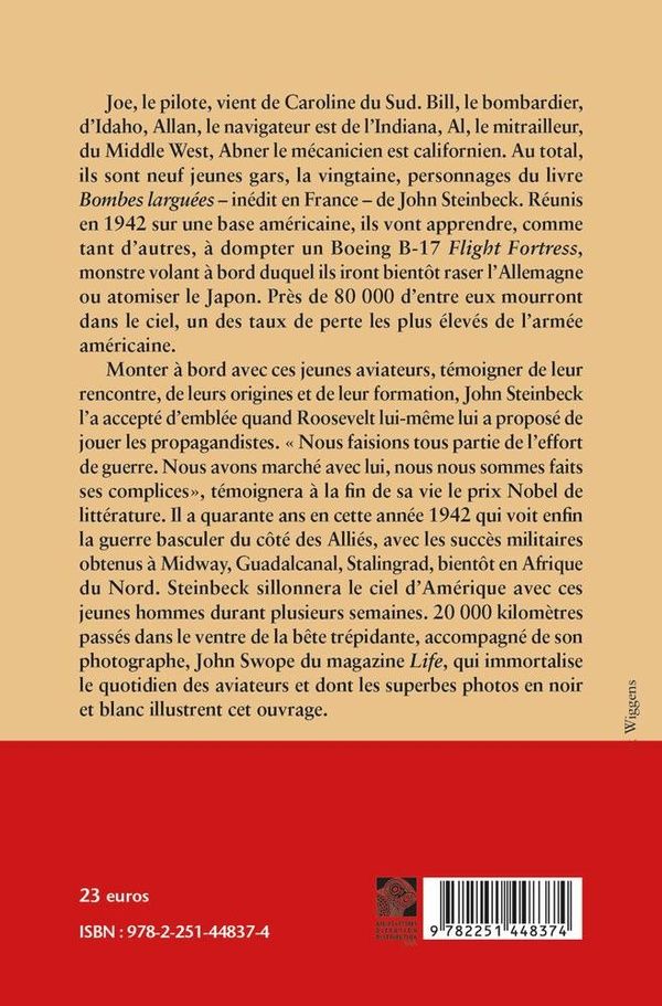Quatrième de couverture de « Bombes larguées : histoire d'un équipage de bombardier »