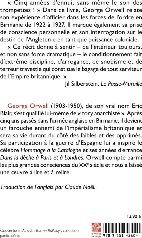 Quatrième de couverture de « Une histoire birmane : roman »