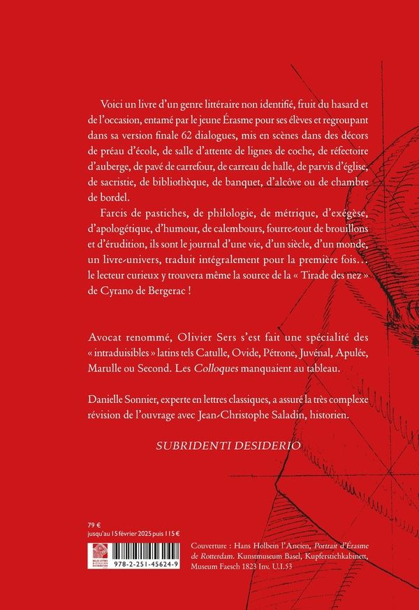 Quatrième de couverture de « LES COLLOQUES - DIALOGUES DE LA VIE COURANTE, PROPRES NON SEULEMENT A POLIR LE LANGAGE DE LA JEUNESS »