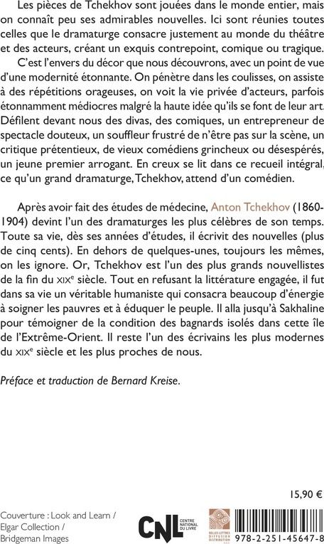 Quatrième de couverture de « Elle et lui : nouvelles sur le théâtre et les acteurs »