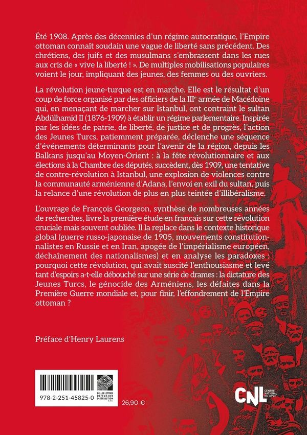 Quatrième de couverture de « Un printemps ottoman : la Révolution jeune-turque de 1908 »