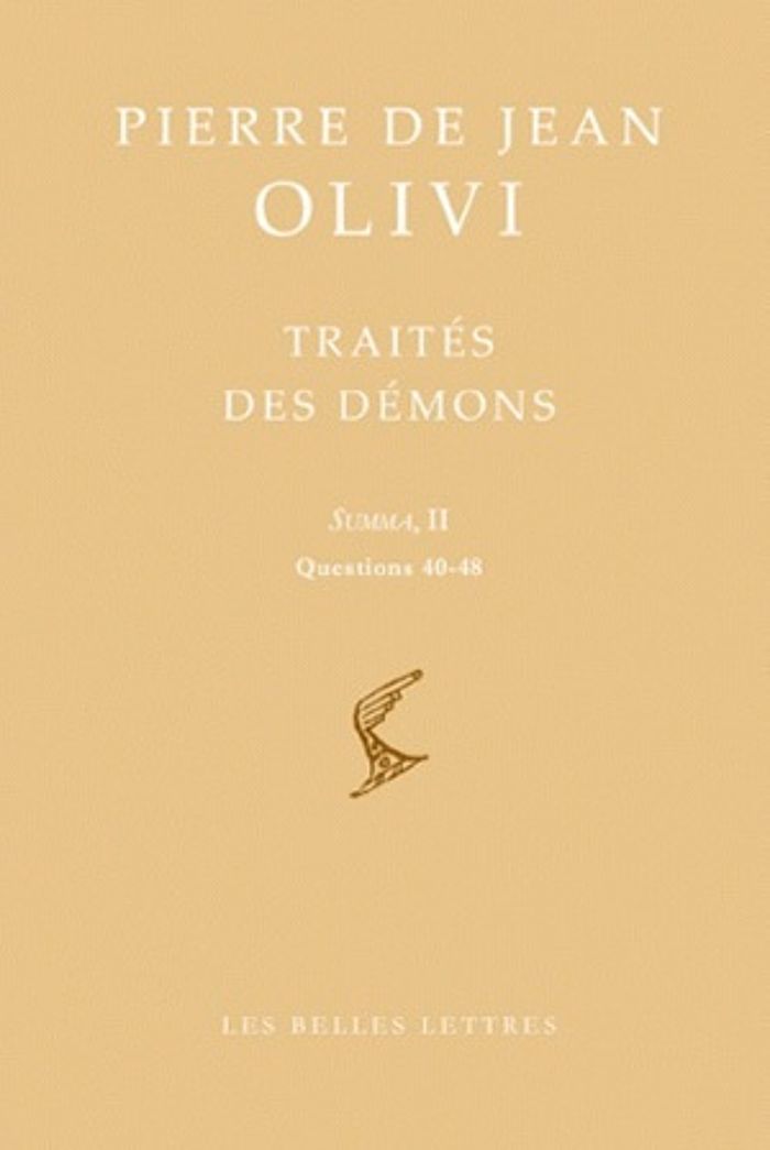 Couverture du livre « TRAITE DES DEMONS - SUMMA, II QUESTIONS 40-48 » de Olivi Pierre De Jean, librairie Les Contes Infusés à Corte