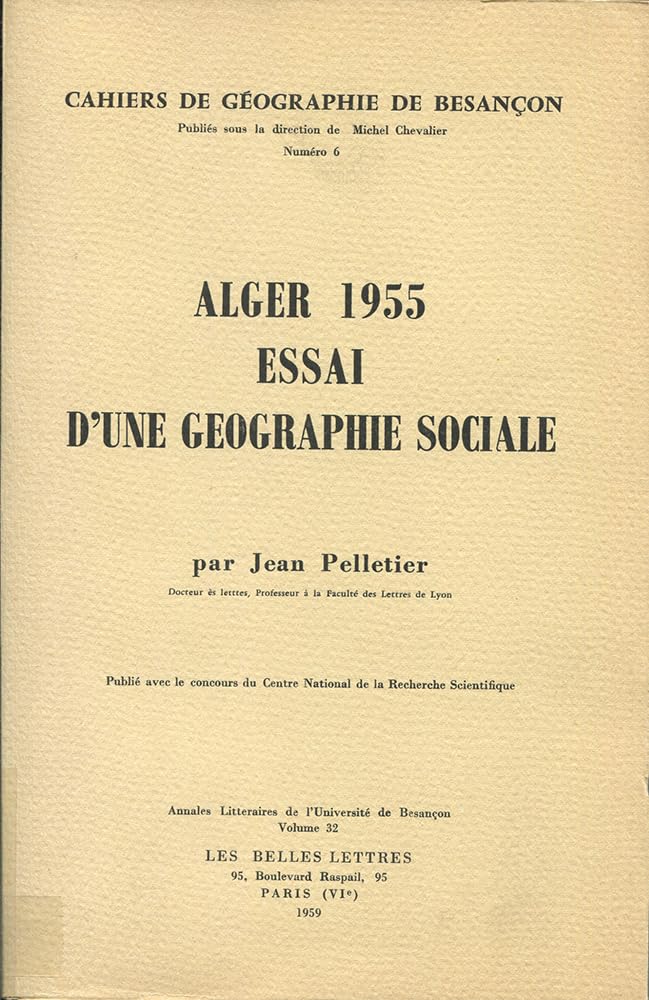 Couverture du livre « ALGER 1955 », librairie Les Contes Infusés à Corte