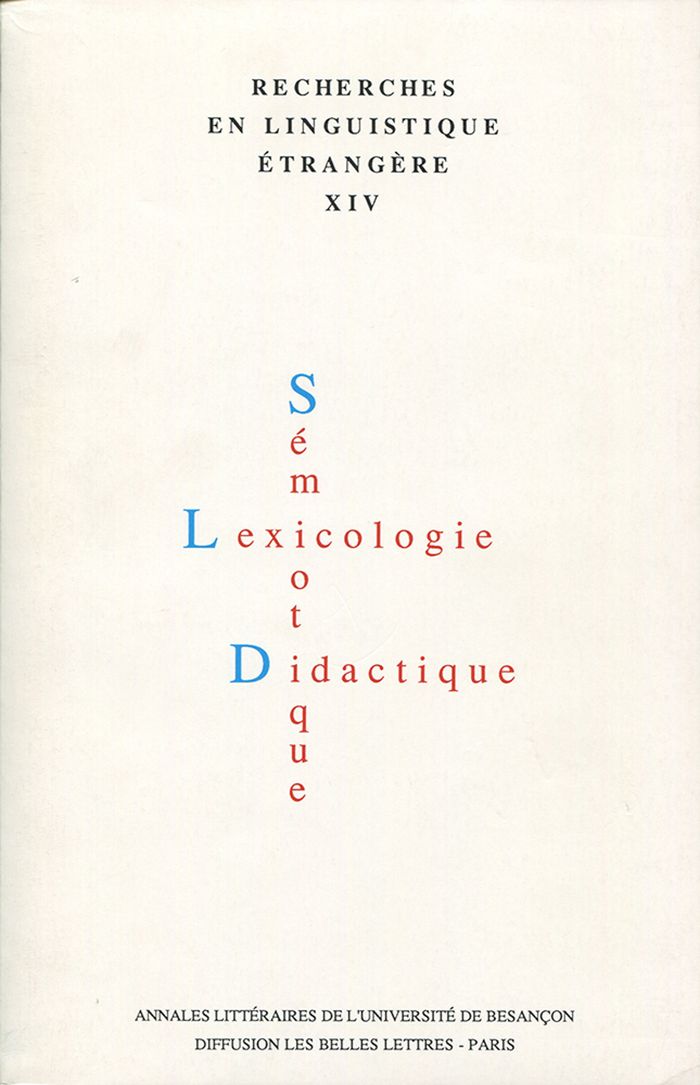 Couverture du livre « RECHERCHES EN LINGUISTIQUE ETRANGERE » de Recherches En Lingui, librairie Les Contes Infusés à Corte