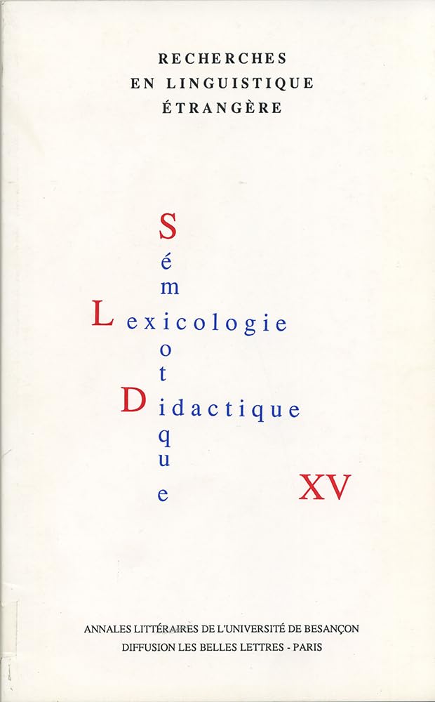 Couverture du livre « RECHERCHES EN LINGUISTIQUE ETRANGERE » de Xxx, librairie Les Contes Infusés à Corte