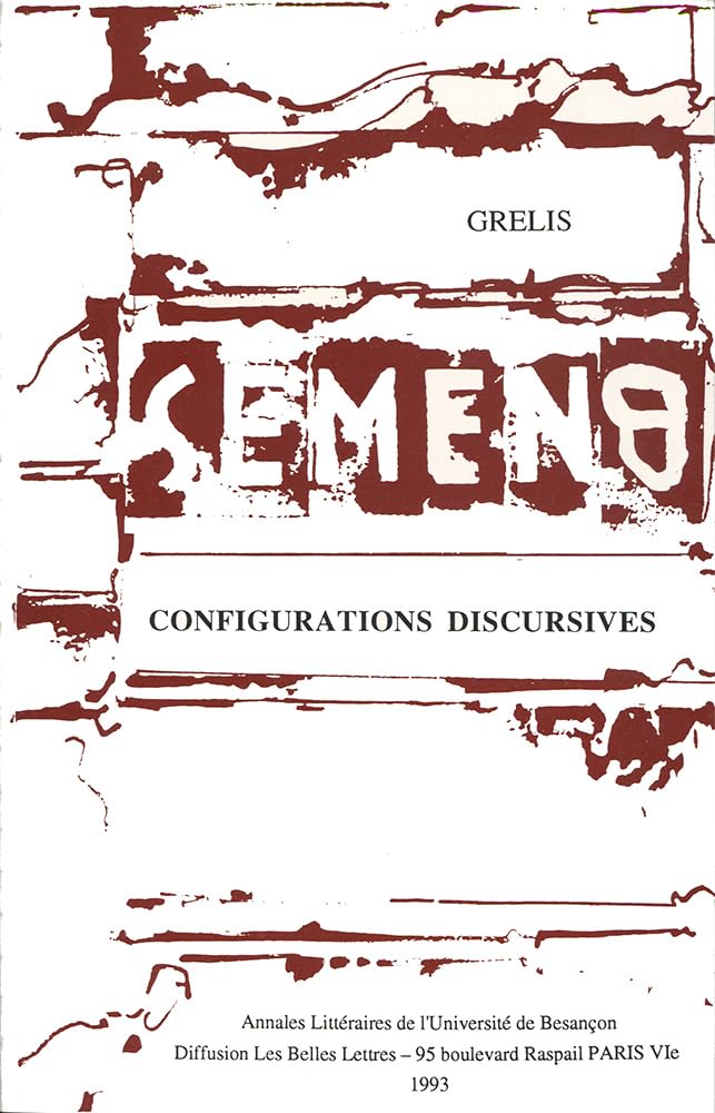 Couverture du livre « SEMEN, N  8/1993 » de Jean Peytard, librairie Les Contes Infusés à Corte