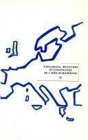Couverture du livre « EXPANSIONS, RUPTURES ET CONTINUITES DE L'IDEE EUROPEENNE - T01 - EXPANSIONS, RUPTURES ET CONTINUITES » de Xxx, librairie Les Contes Infusés à Corte