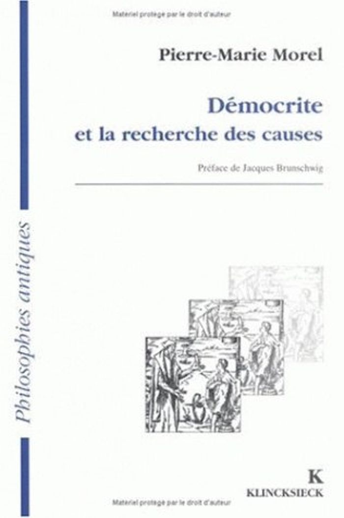 Couverture du livre « DEMOCRITE ET LA RECHERCHE DES CAUSES », librairie Les Contes Infusés à Corte