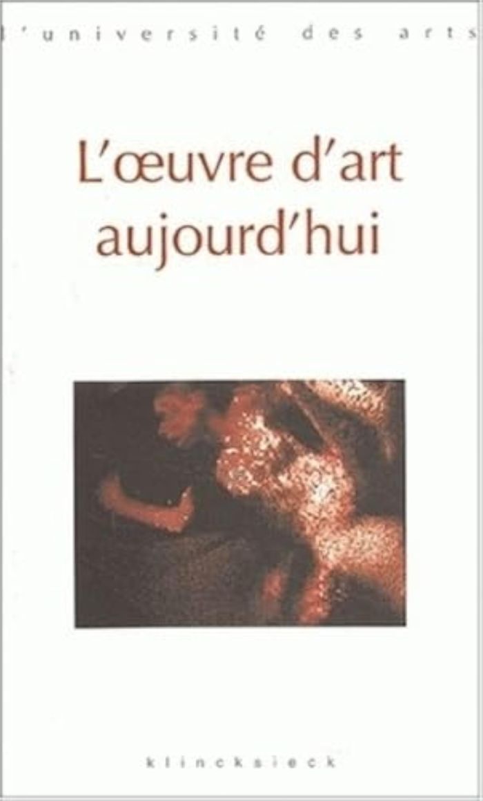 Couverture du livre « L'OEUVRE D'ART AUJOURD'HUI », librairie Les Contes Infusés à Corte