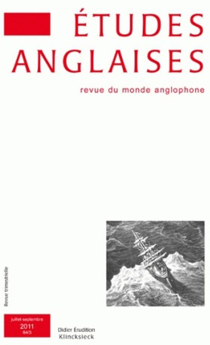 Couverture du livre « ETUDES ANGLAISES - N 3/2011 » de Alexis Tadie, librairie Les Contes Infusés à Corte