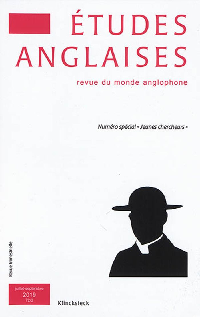 Couverture du livre « ETUDES ANGLAISES - N 3/2019 - NUMERO SPECIAL JEUNES CHERCHEURS », librairie Les Contes Infusés à Corte