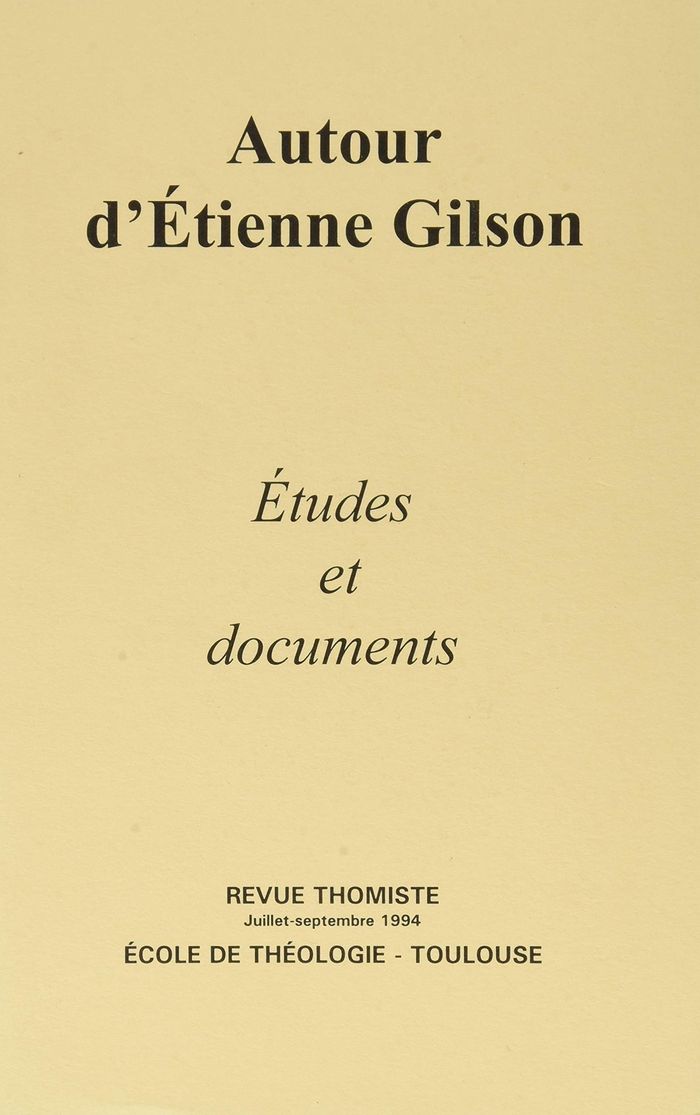 Couverture du livre « REVUE THOMISTE - N 3/1994 », librairie Les Contes Infusés à Corte