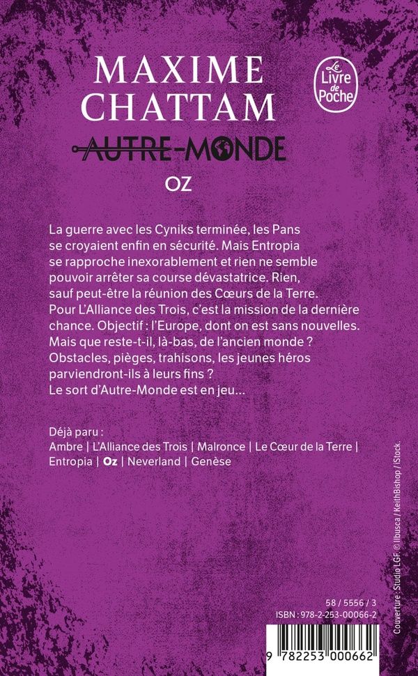 Quatrième de couverture de « Oz : roman »