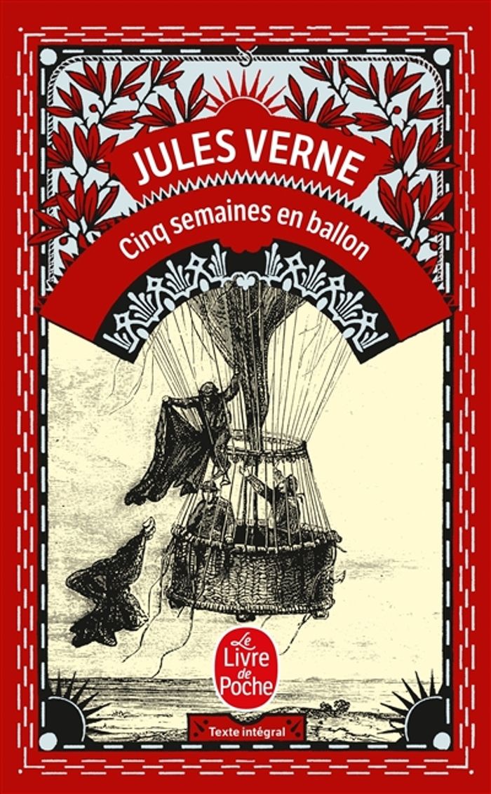 Couverture du livre « CINQ SEMAINES EN BALLON », librairie Les Contes Infusés à Corte