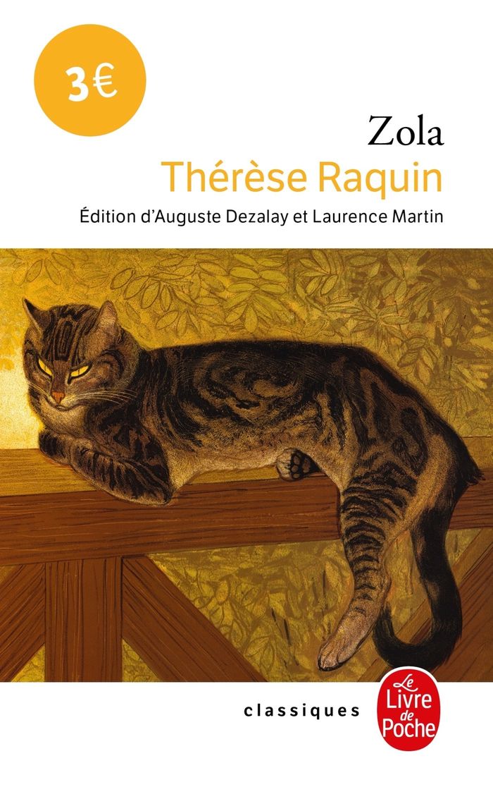 Couverture du livre « THERESE RAQUIN », librairie Les Contes Infusés à Corte
