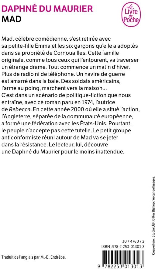 Quatrième de couverture de « MAD »