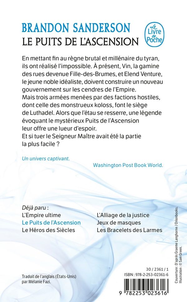 Quatrième de couverture de « Le puits de l'ascension »