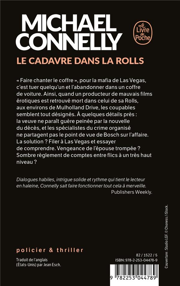 Quatrième de couverture de « Le cadavre dans la Rolls : roman »